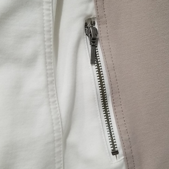 INC 3X Plus White / Tan Blazer Jacket - Picture 3 of 6